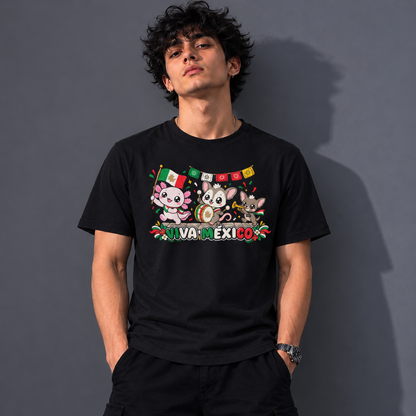 Playera Ajolotito Fiesta Mex