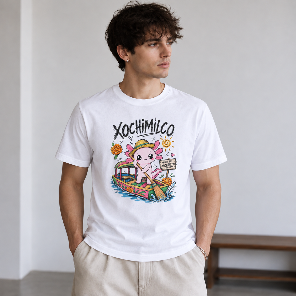 Playera Ajolotito Xochimilco