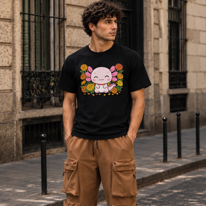 Playera Ajolotito Cempasúchil