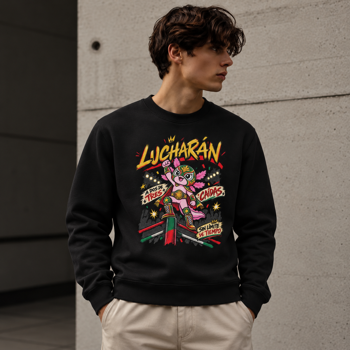 Sudadera Ajolotito Lucharán Unisex