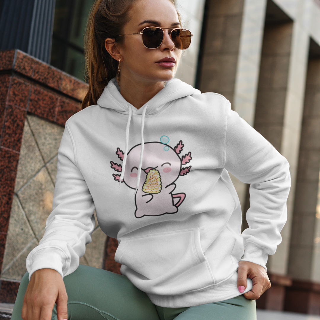 Hoodie Ajolote Comiendo Elote Con Chile Xo The Monster
