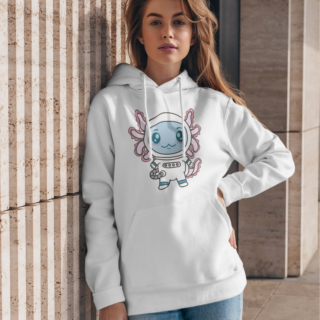 Hoodie Axolotzin Astronauta Ajolote Unisex