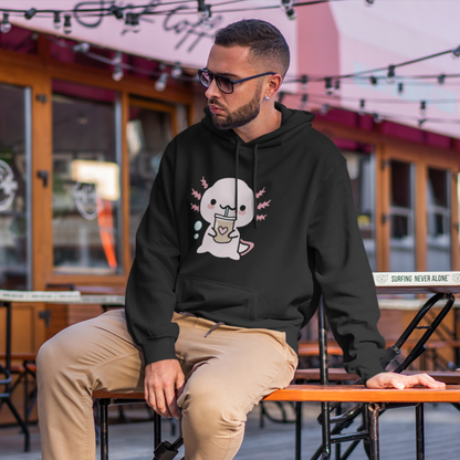 Hoodie Ajolote Bebiendo Xo The Monster