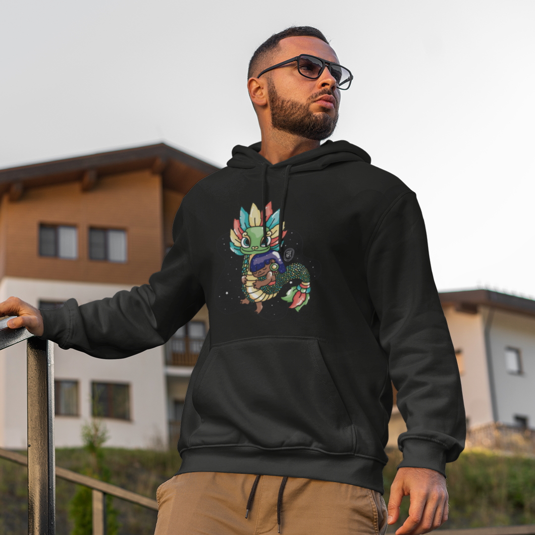 Hoodie Ajolotito Niña Y Quetzalcoatl Mirari Chan