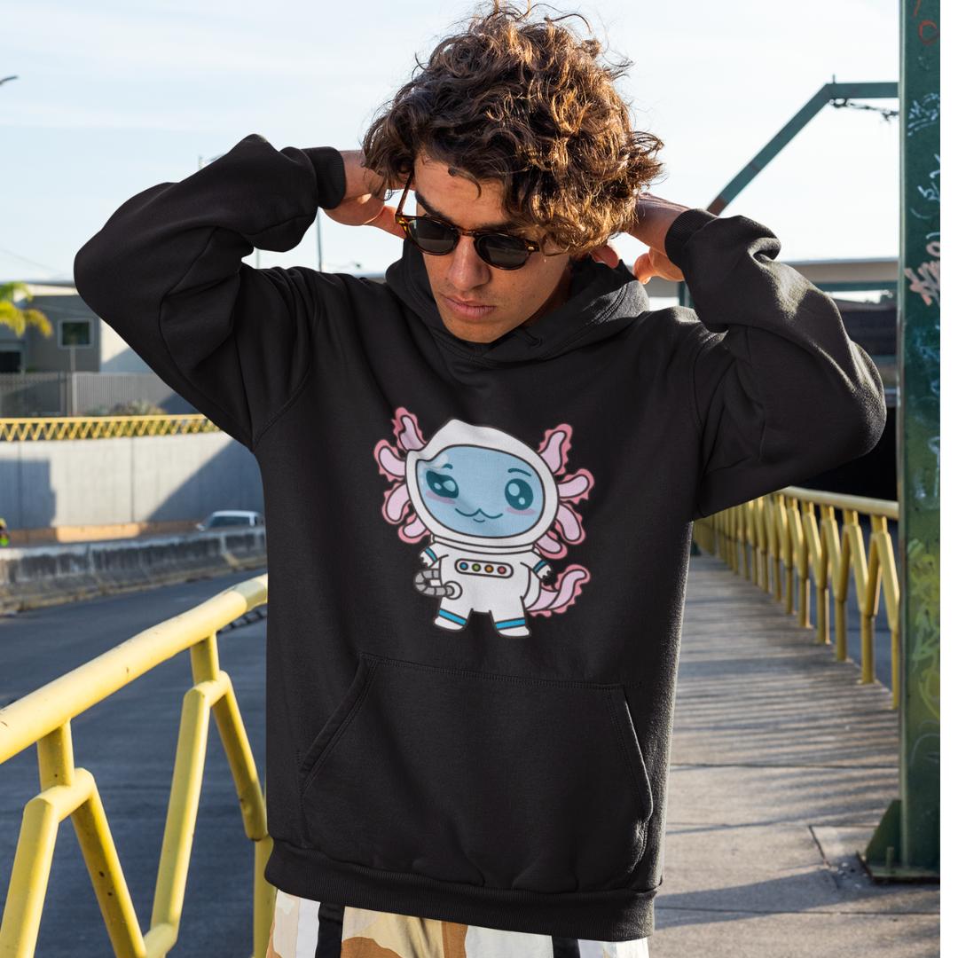 Hoodie Axolotzin Astronauta Ajolote Unisex