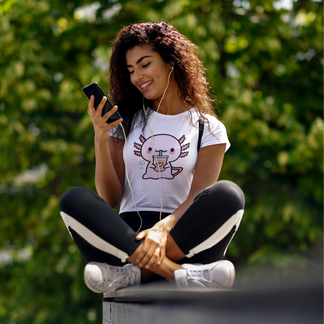 Playera Ajolote Bebiendo Xo The Monster