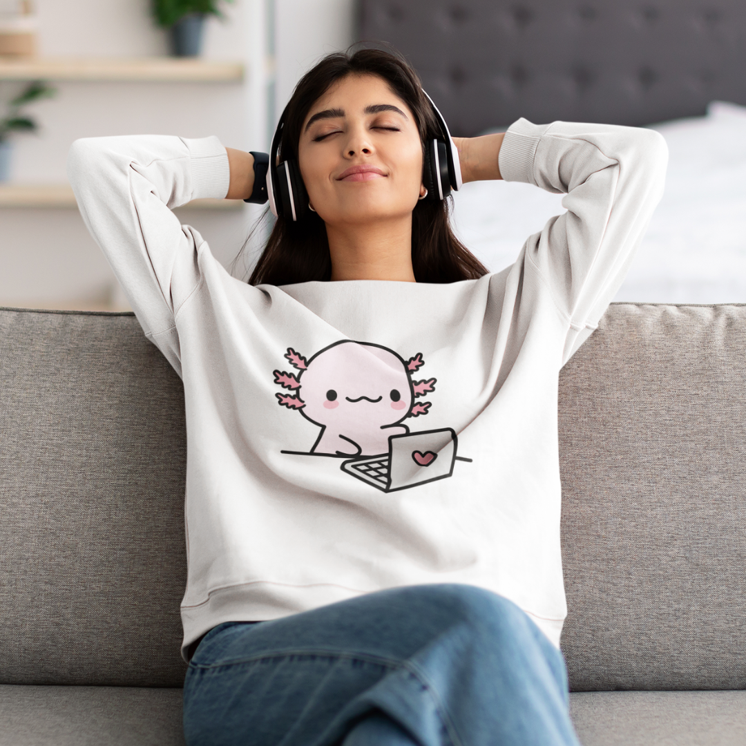 Sudadera Ajolote Trabajando Xo The Monster