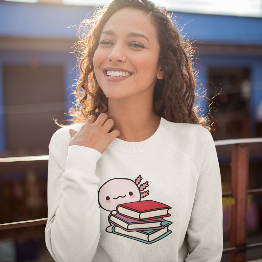 Sudadera Ajolote Lector Xo The Monster