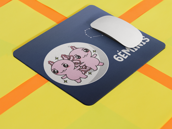 Mousepad Axolotzin Horóscopos Géminis Ajolote Vers. 2