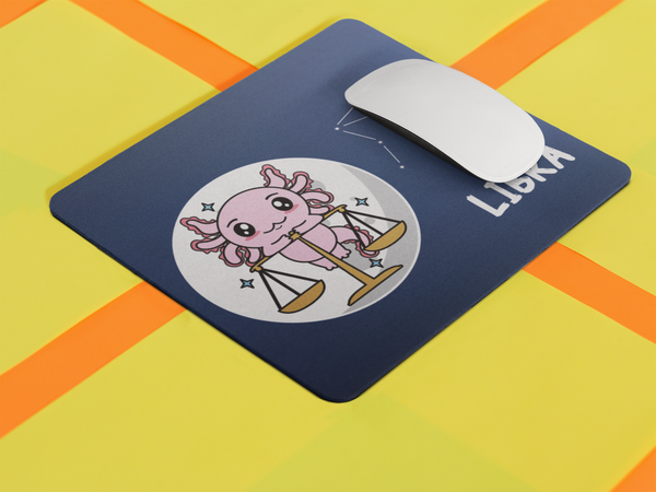 Mousepad Axolotzin Horóscopos Libra Ajolote Vers. 2