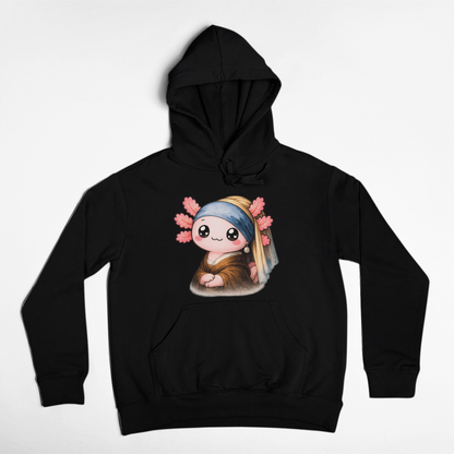 Hoodie Ajolotito Perla Rosa Unisex