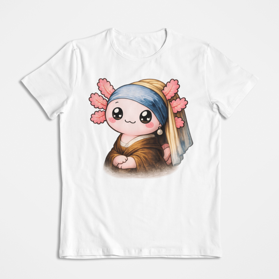 Playera Ajolotito Perla Rosa