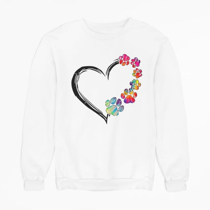 Sudadera Dog Huellas Heart
