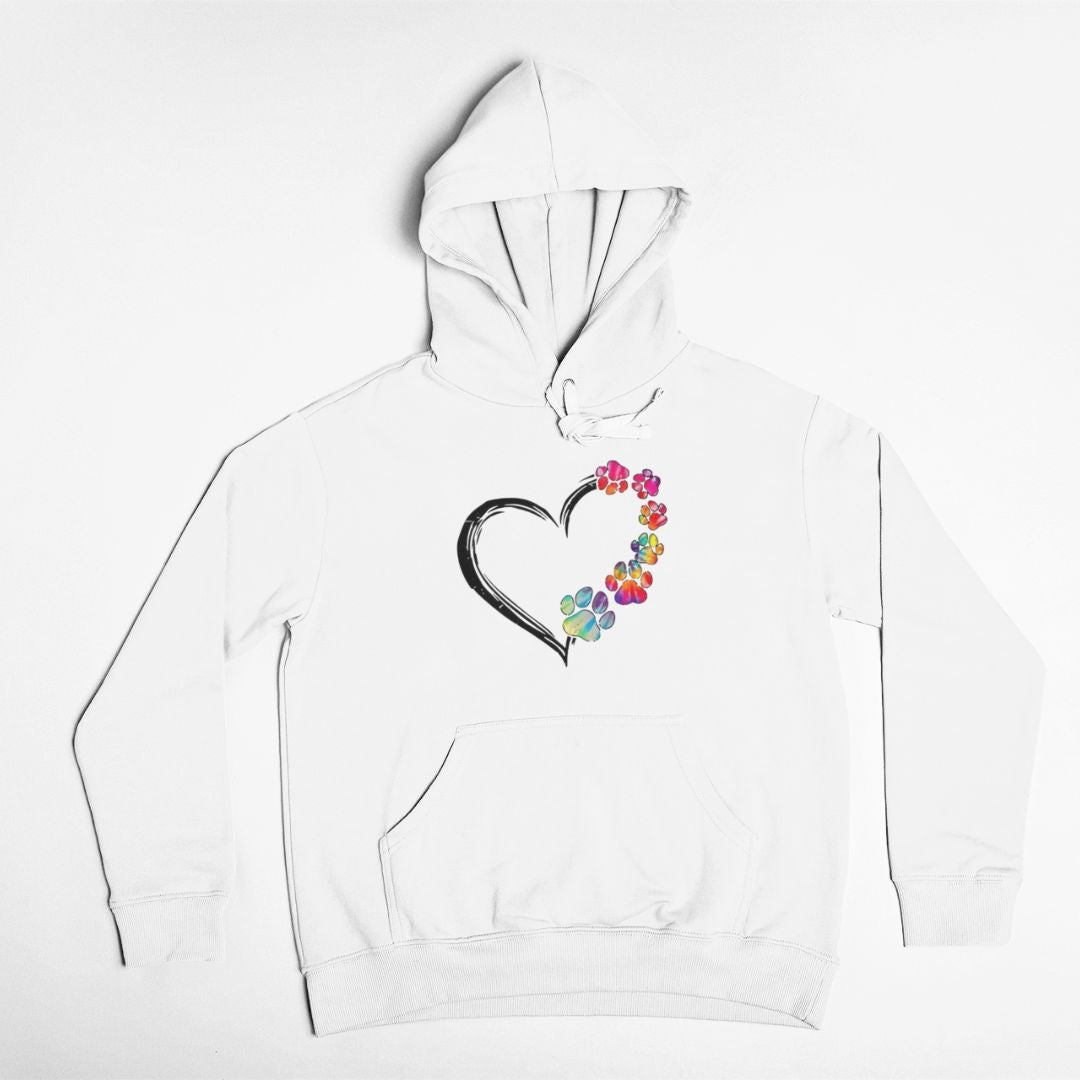 Hoodie Dog Huellas Heart