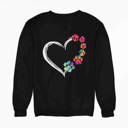Sudadera Dog Huellas Heart
