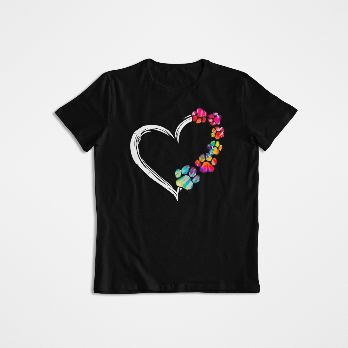 Playera Dog Huellas Heart