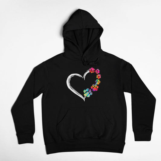 Hoodie Dog Huellas Heart