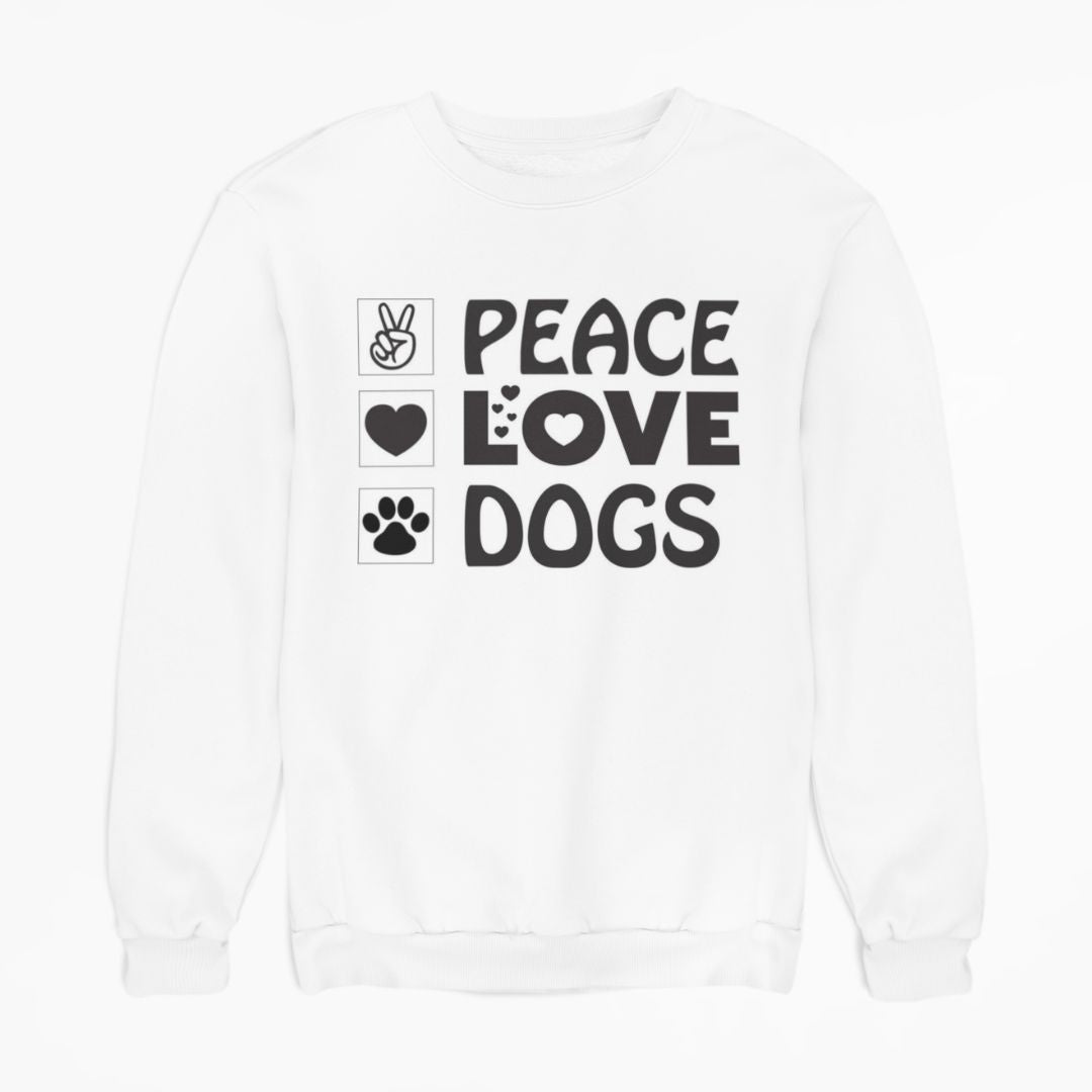 Sudadera Dog Peace Love
