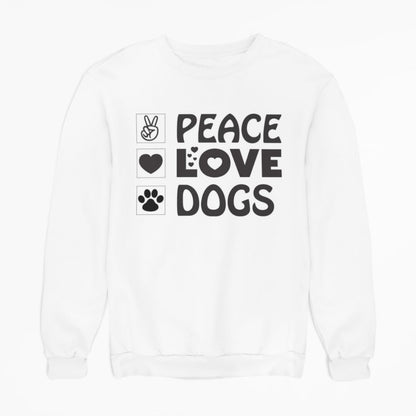 Sudadera Dog Peace Love