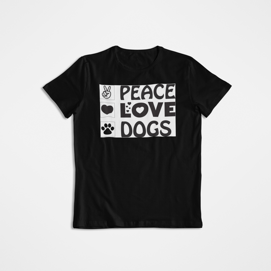 Playera Dog Peace Love