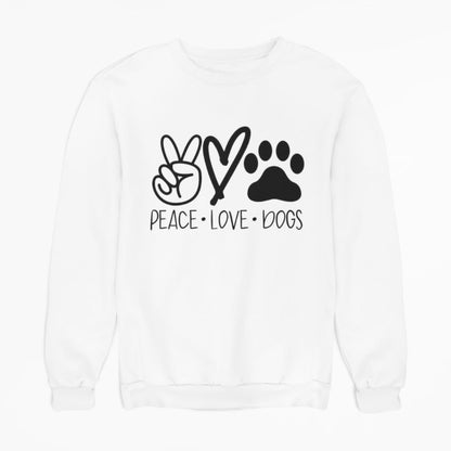 Sudadera Dog Peace Love Iconos