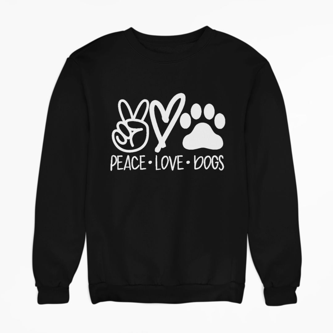 Sudadera Dog Peace Love Iconos