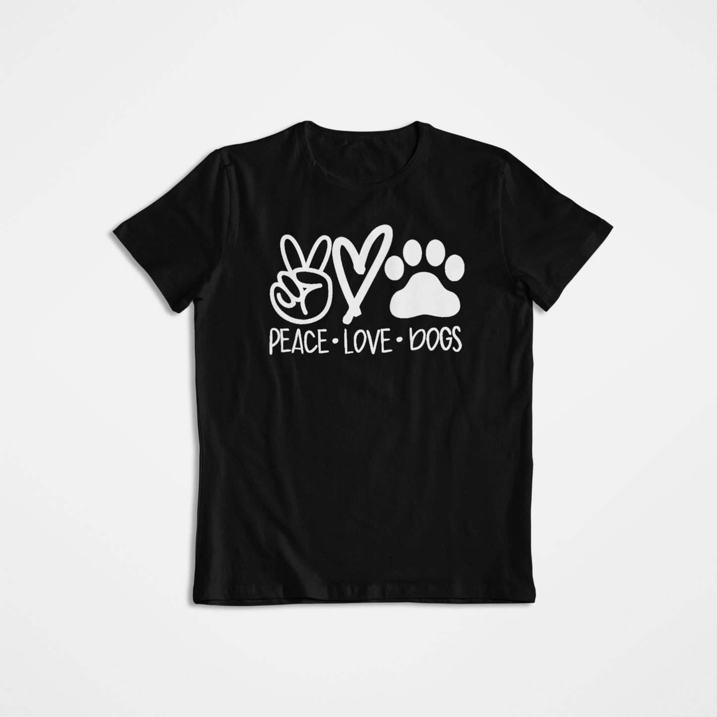 Playera Dog Peace Love Iconos