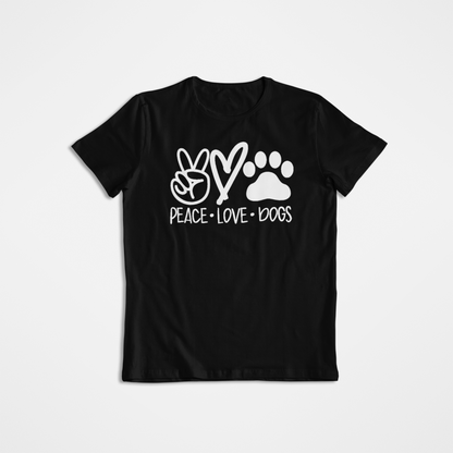 Playera Dog Peace Love Iconos