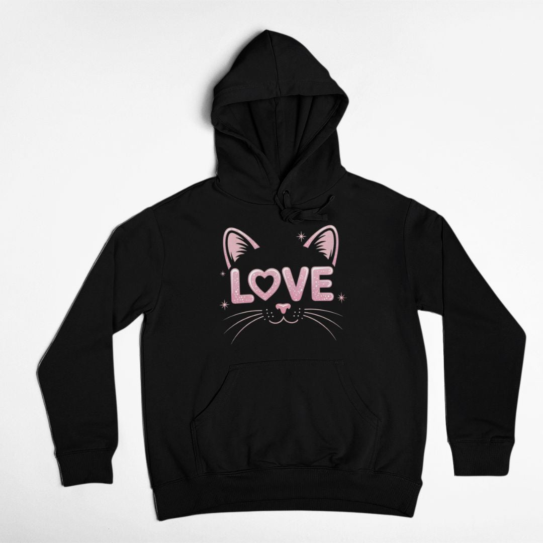 Hoodie Cat Love