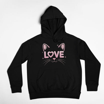 Hoodie Cat Love
