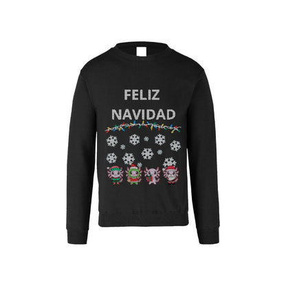 Ugly Sudadera Axolotzin Feliz Navidad Esferas