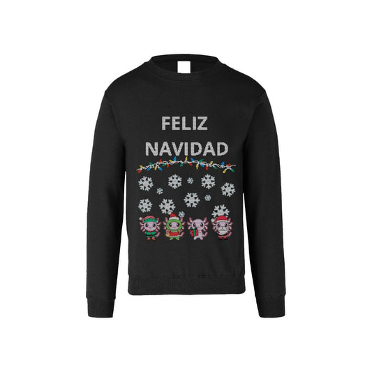 Ugly Sudadera Axolotzin Feliz Navidad Esferas