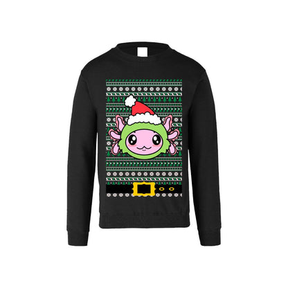 Ugly Sudadera Axolotzin Grinch Santa Esferas