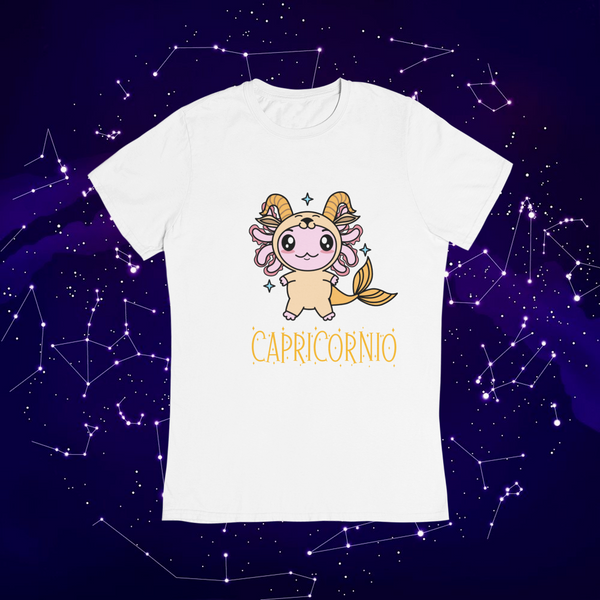 Playera Axolotzin Horoscopos Nombre Capricornio Ajolote Adulto E Infantil