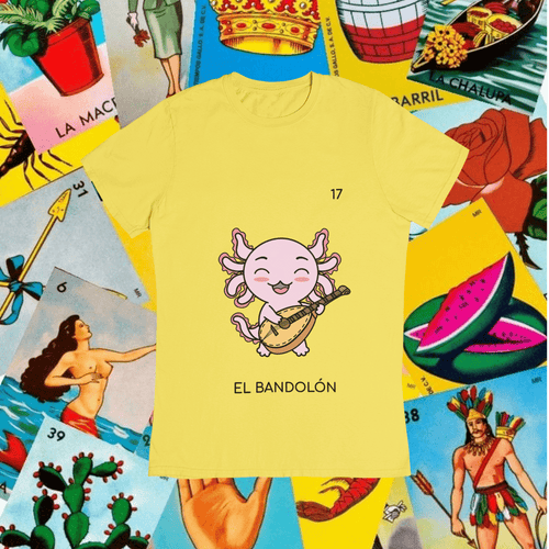 Playera Axoloteria El Bandolon Ajolote