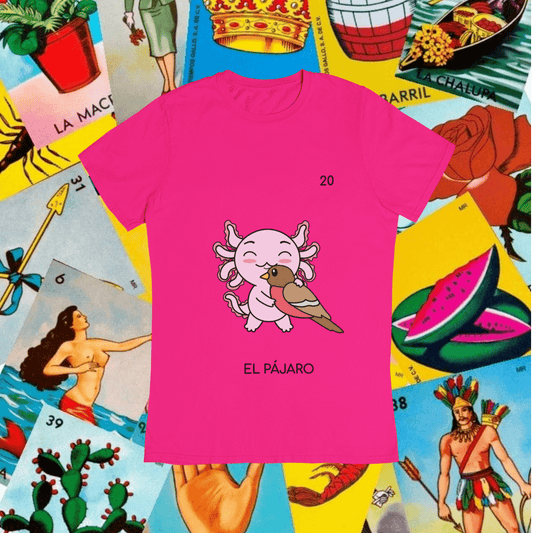 Playera Axoloteria El Pajaro Ajolote Adulto E Infantil