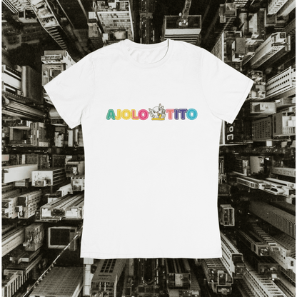 Playera Urbana Letras Ajolotito Colores Ajolote