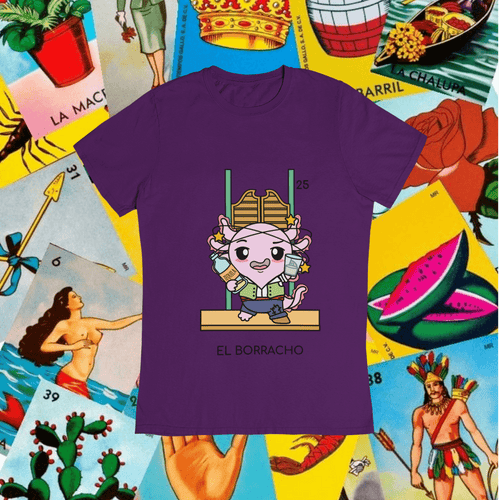 Playera Axoloteria El Borracho Ajolote