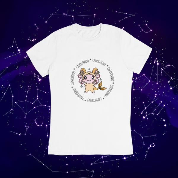 Playera Axolotzin Horoscopos Aro Capricornio Ajolote Adulto E Infantil