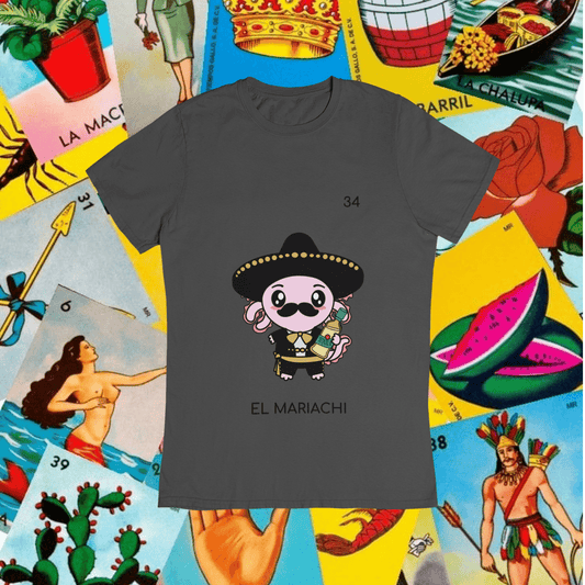 Playera Axoloteria El Mariachi Ajolote Adulto E Infantil
