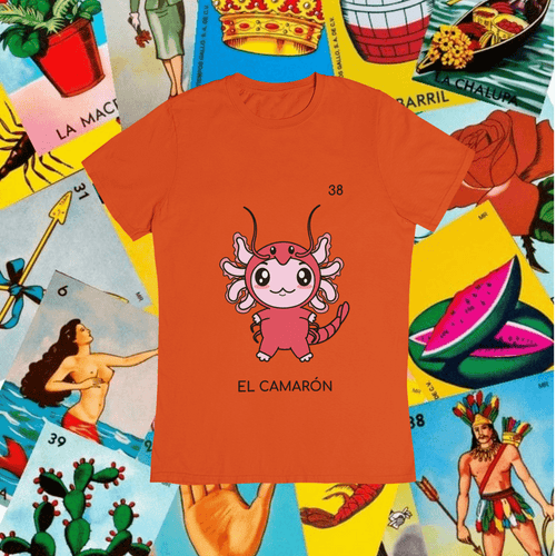 Playera Axoloteria El Camaron Ajolote