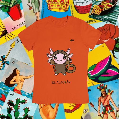 Playera Axoloteria El Alacran Ajolote
