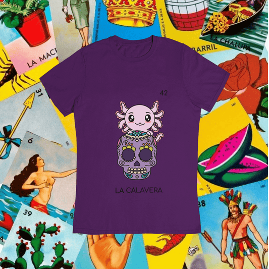 Playera Axoloteria La Calavera Ajolote Adulto E Infantil