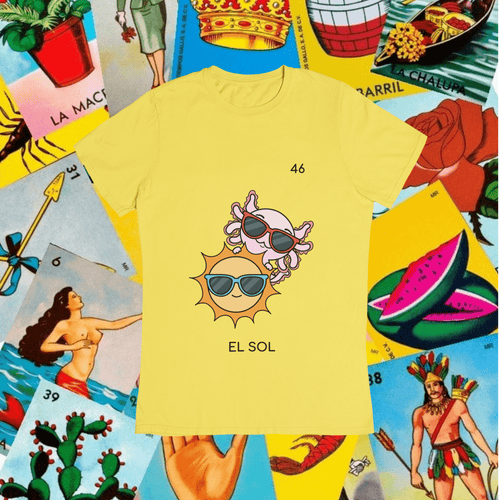 Playera Axoloteria El Sol Ajolote