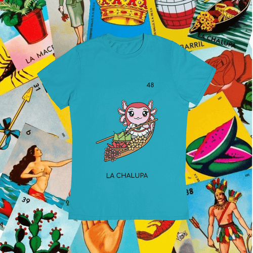 Playera Axoloteria La Chalupa Ajolote