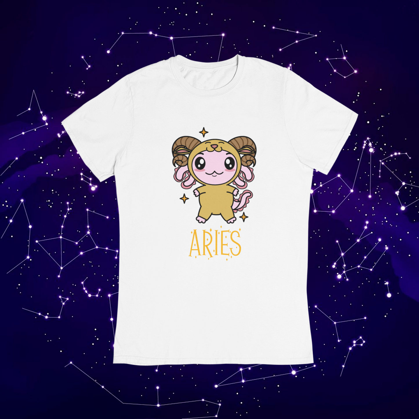 Playera Axolotzin Horoscopos Nombre Aries Ajolote