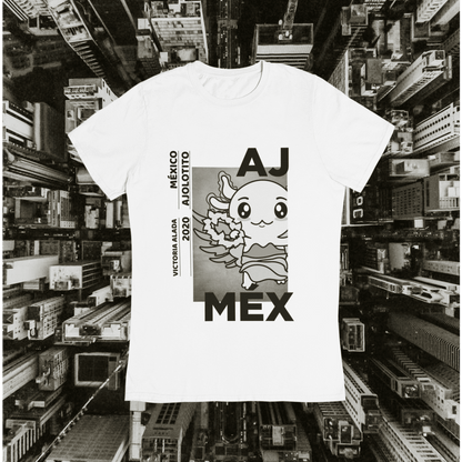 Playera Urbana Victoria Alada México Ajolote