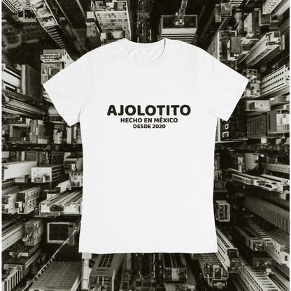 Playera Urbana Letras Ajolotito Hecho En México Desde 2020