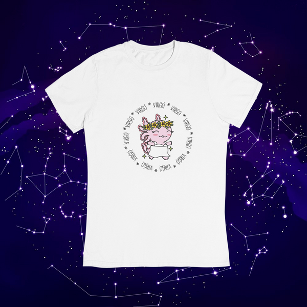 Playera Axolotzin Horoscopos Aro Virgo Ajolote Adulto E Infantil