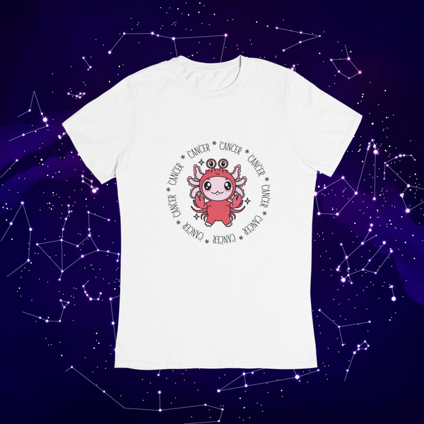 Playera Axolotzin Horoscopos Aro Cancer Ajolote Adulto E Infantil